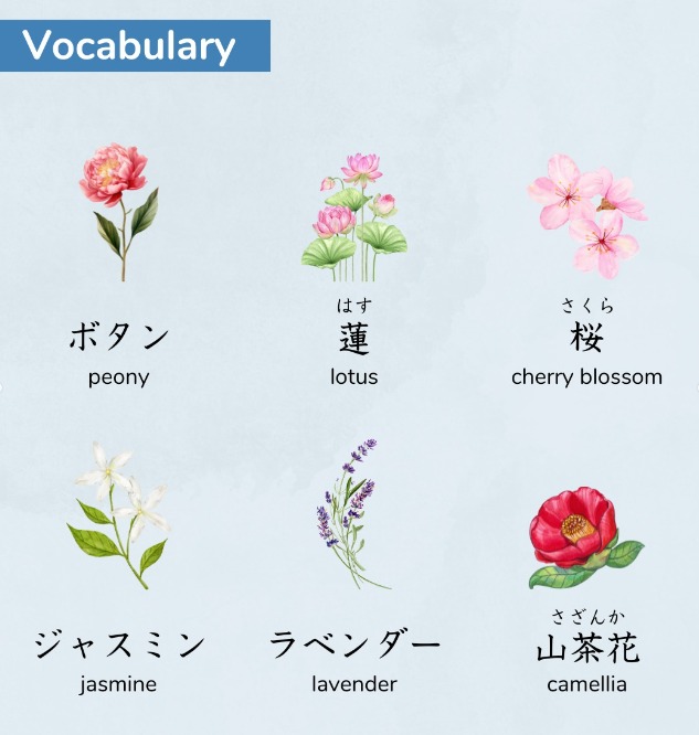 名花 Here are some common flower names in Japanese 😉🌸 *cre to the owner *