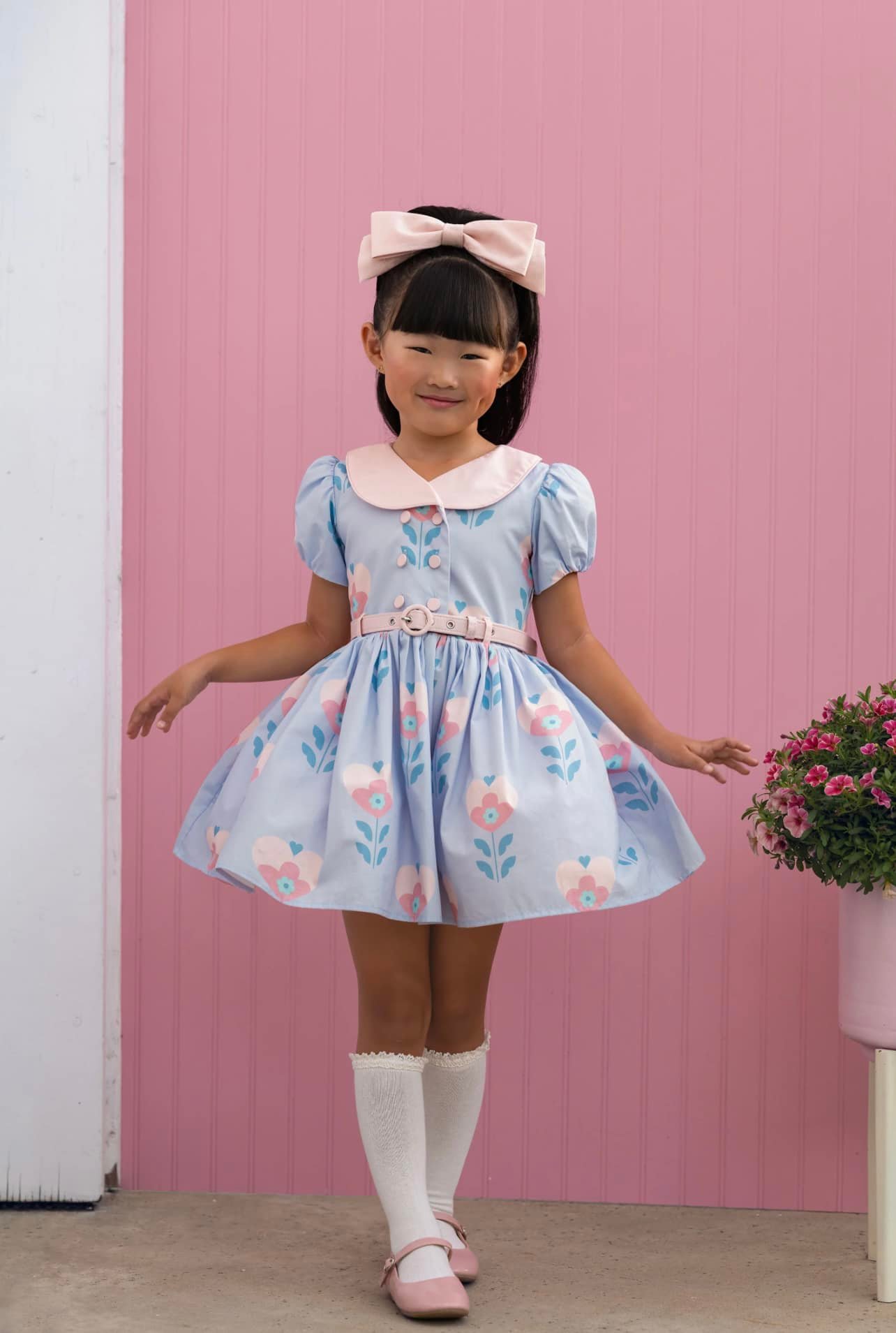 A timeless classic 🎀 Lucky In Blue Dress