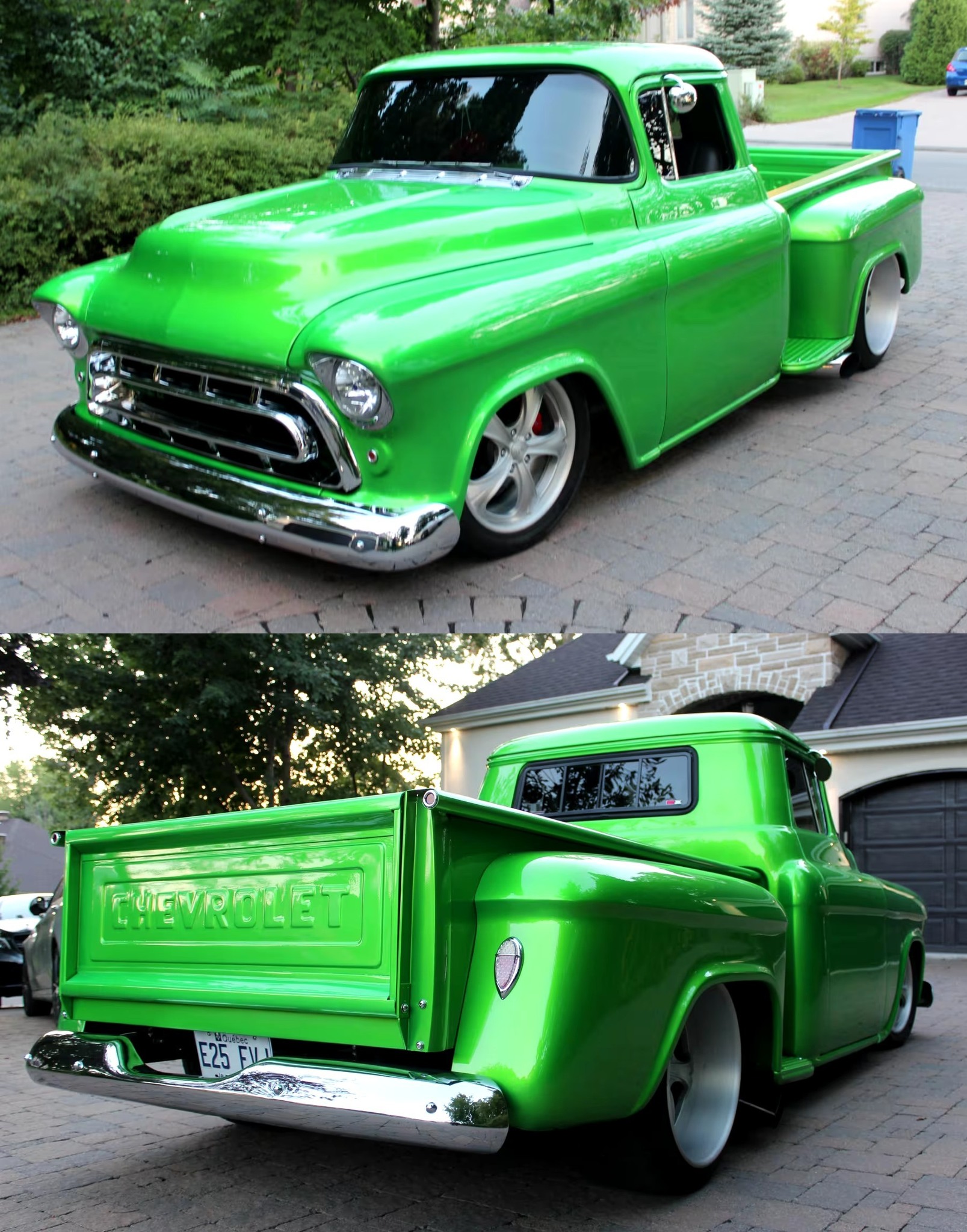 1957 Chevrolet Pickup powered by a 496ci engine topped with a 871