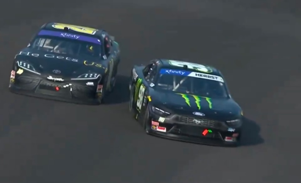 Nascar - I have no idea how Riley Herbst saved this. | Facebook
