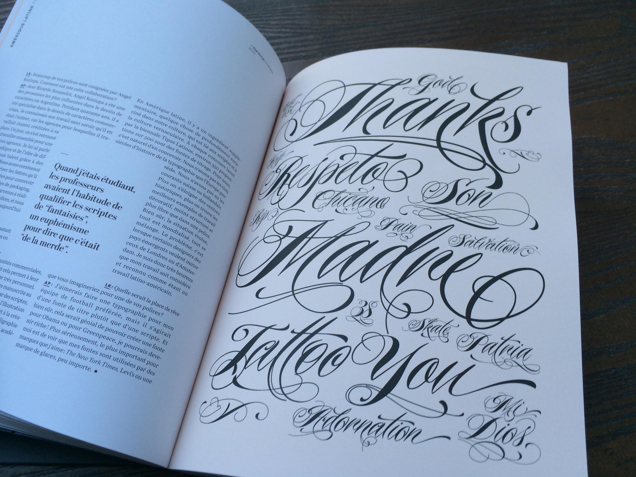 Piel Script Tattoos