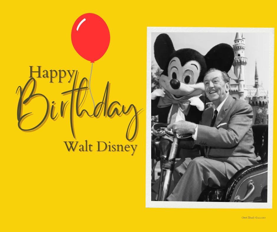 Happy Birthday to Walt Disney! 📷: Getty