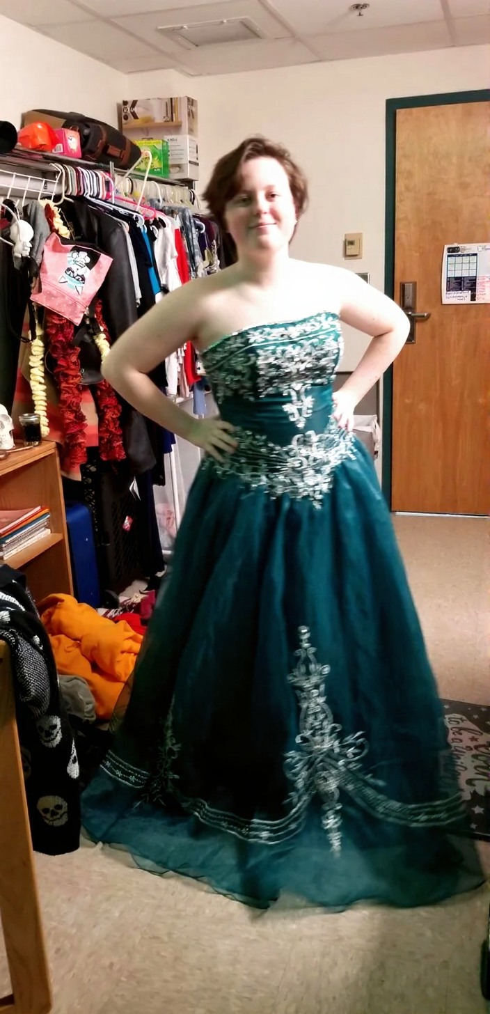 open lace back dress Blue Tulle Long A-Line Prom Dress, Off the Shoulder Evening Graduation