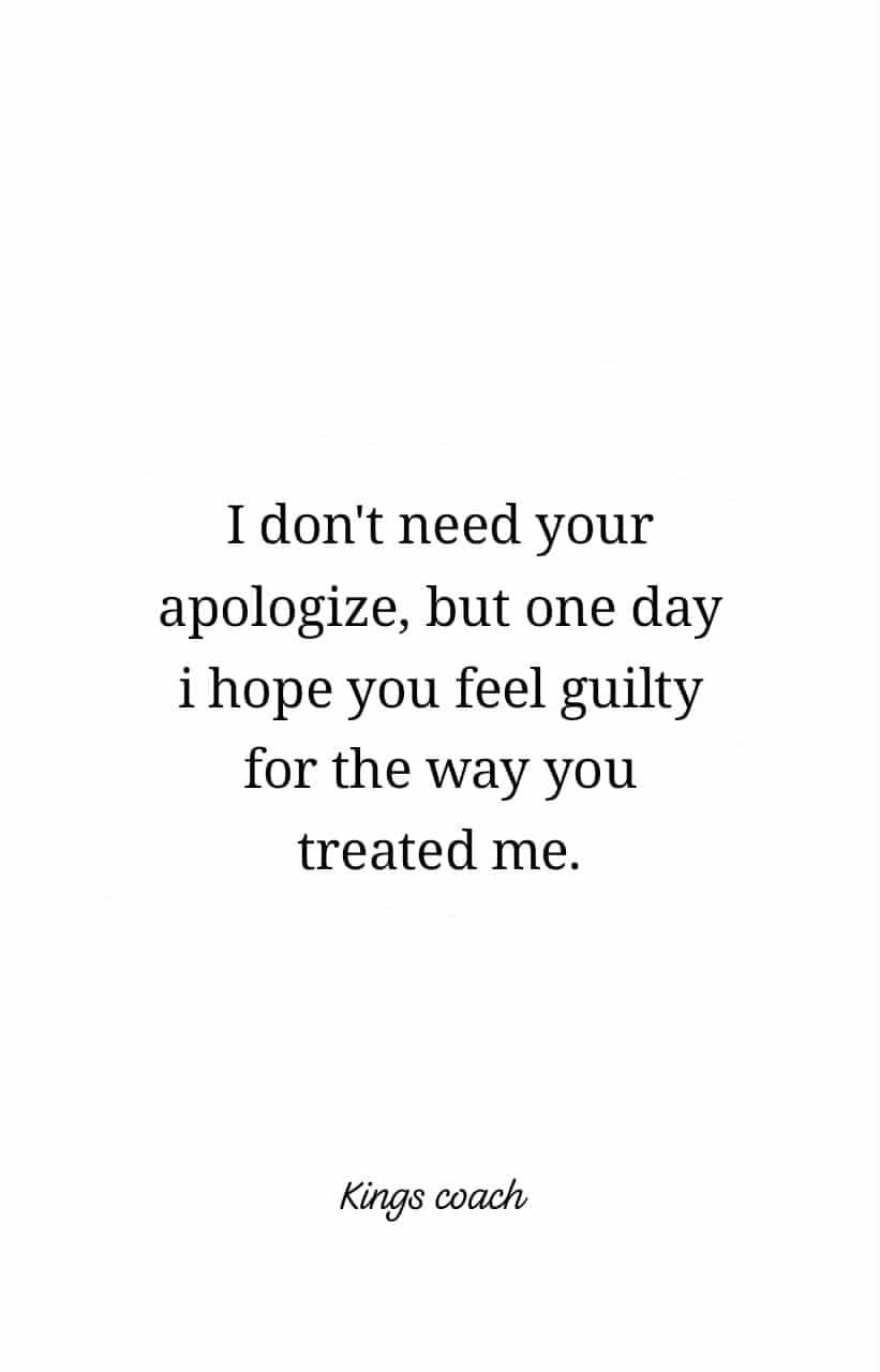 Kings - I don't need your apology, but one day I hope you feel guilty ...