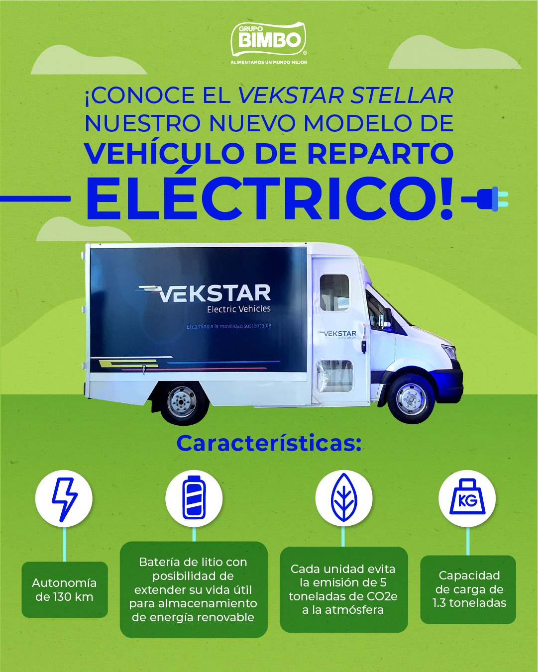 Grupo Bimbo - Nuestra flotilla de vehículos eléctricos de...