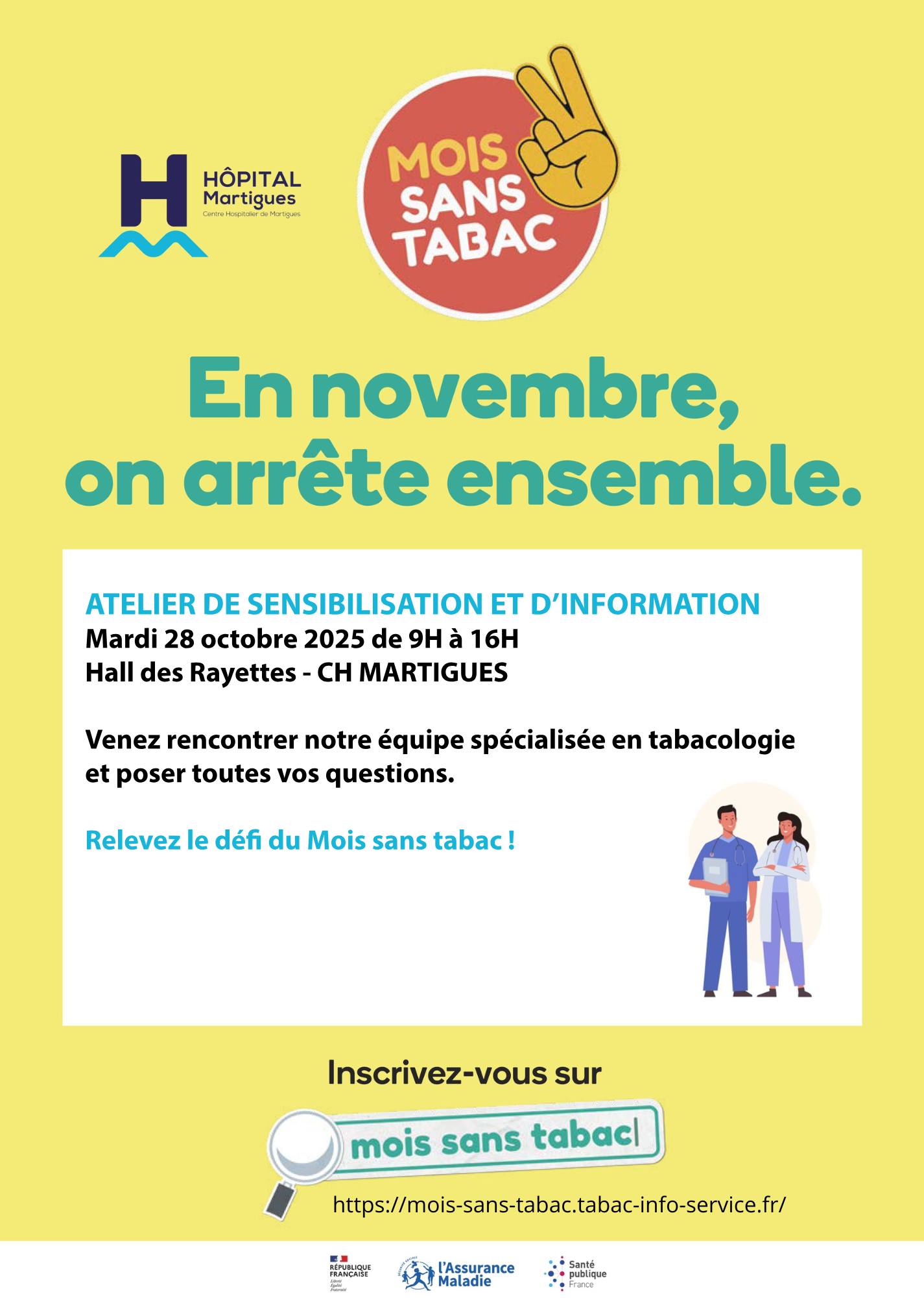Hôpital - [ Prévention | Mois Sans Tabac ] 🚭 Le 1er novembre marquera ...