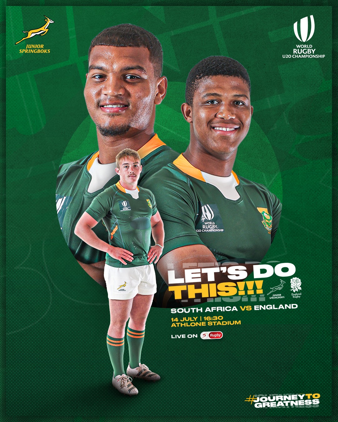 Springboks - 🇿🇦 Final Game Day for the #JuniorBoks They...