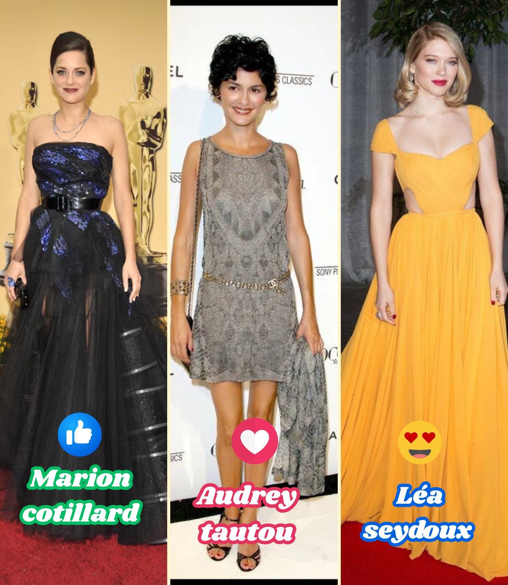 Virals - 👍MARION COTILLARD // AUDREY TAUTOU // 😍LEA SEYDOUX Marion ...