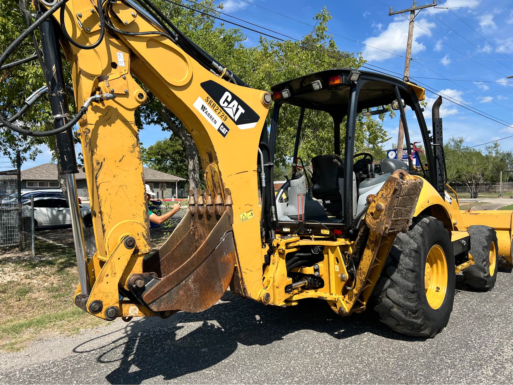 2015 Caterpillar 420f backhoe 4x4 extension