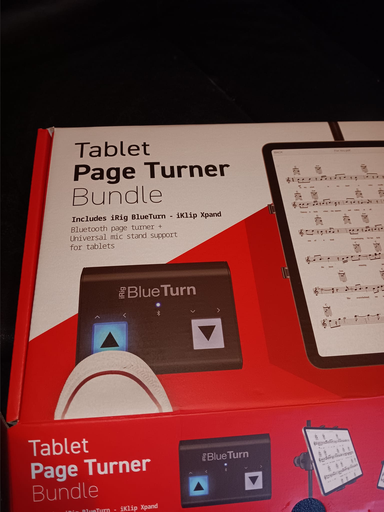 Pédale Bluetooth Page Turner – Silencieuse – Rechargeable – Pour Tablette Et Smartphone