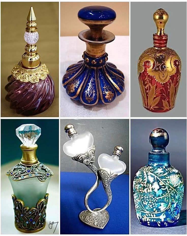 200 year old perfume 💐 This beautiful glass perfume bottle