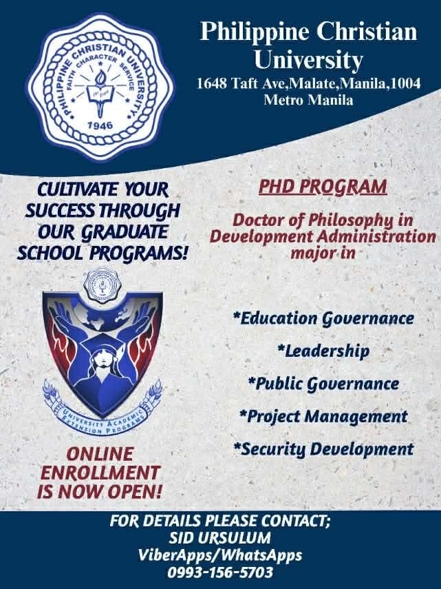 Pcu-Manila Master's Degree