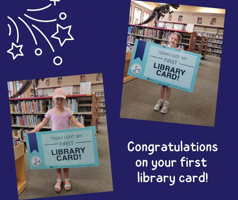 Congratulations to these two... - Hillsdale Community Library