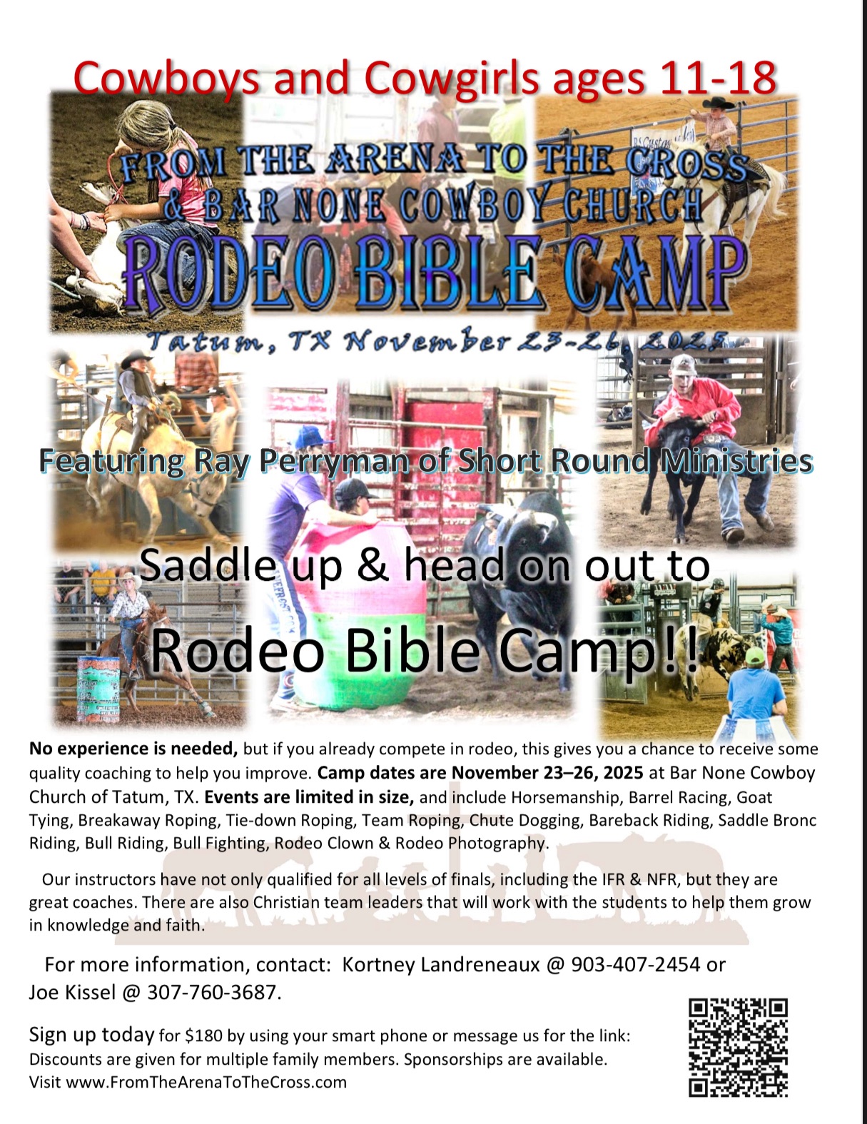 From The Arena To The Cross Rodeo Bible Camps & Ministry