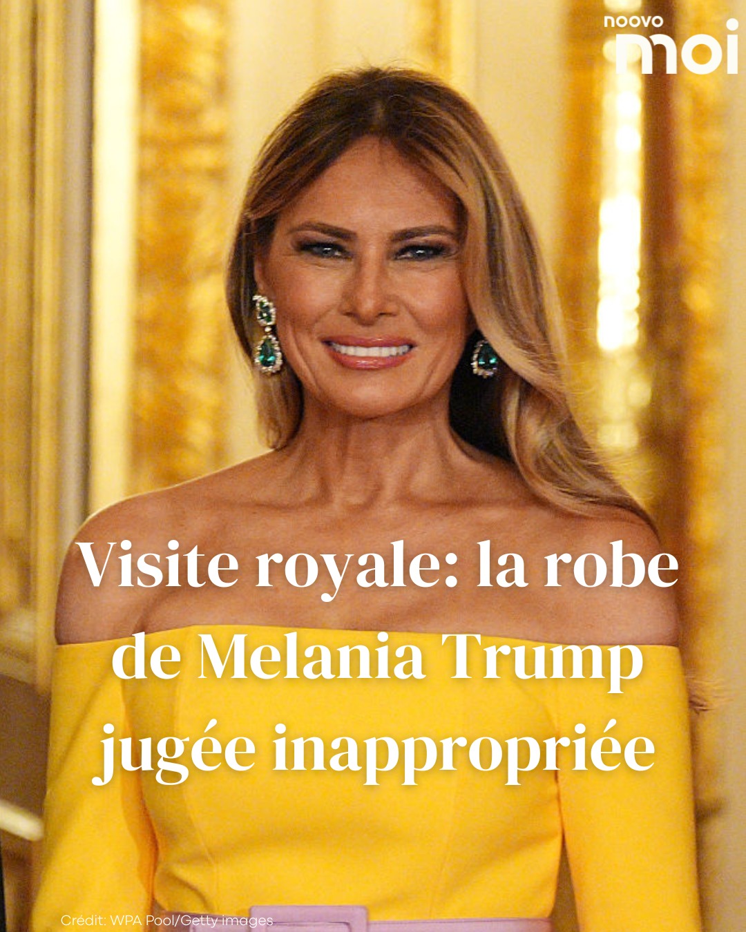 Noovo - La robe de la femme de Donald Trump a fait beaucoup jaser lors ...