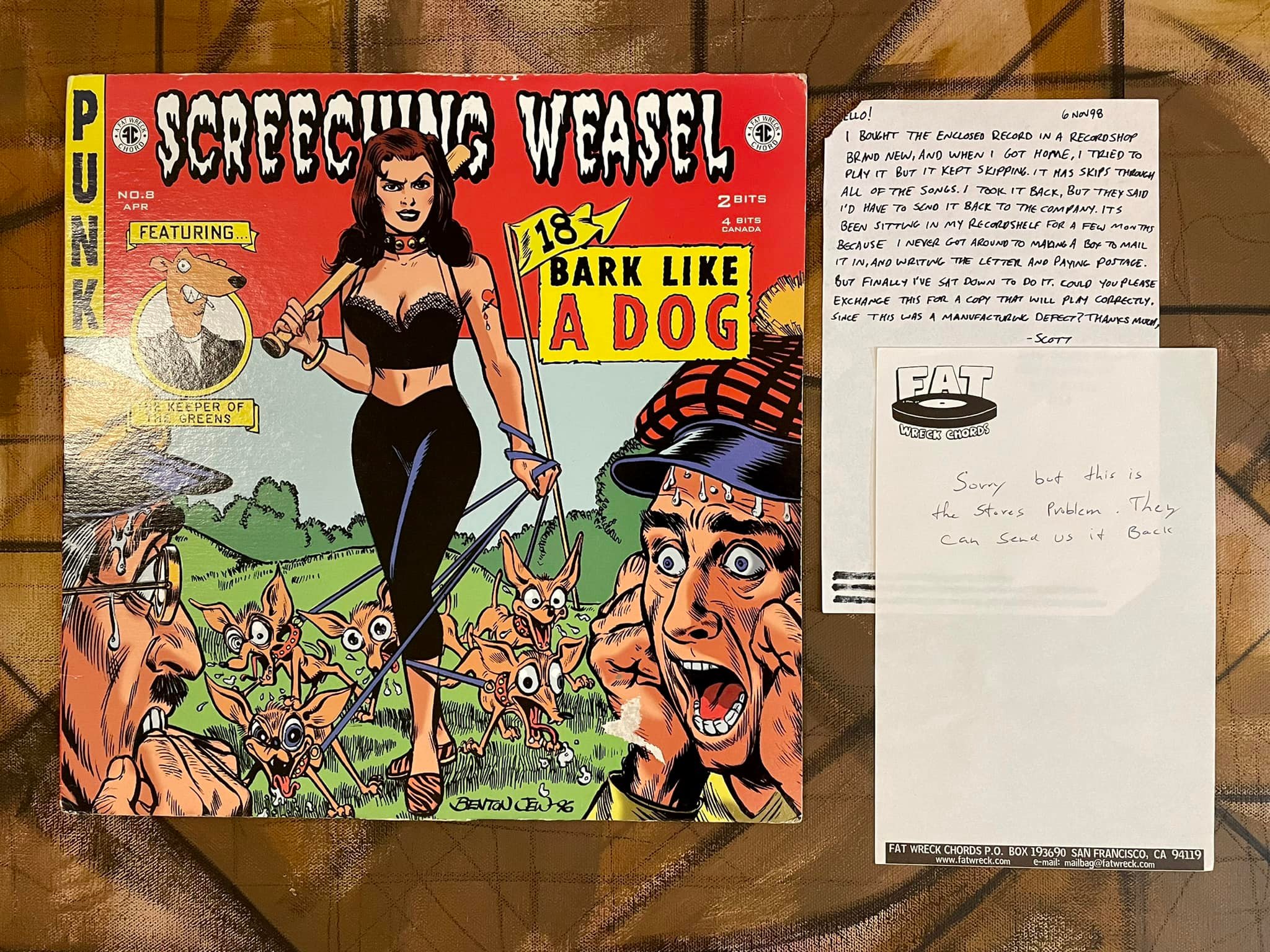 Fat Wreck Chords vinyl quality issues