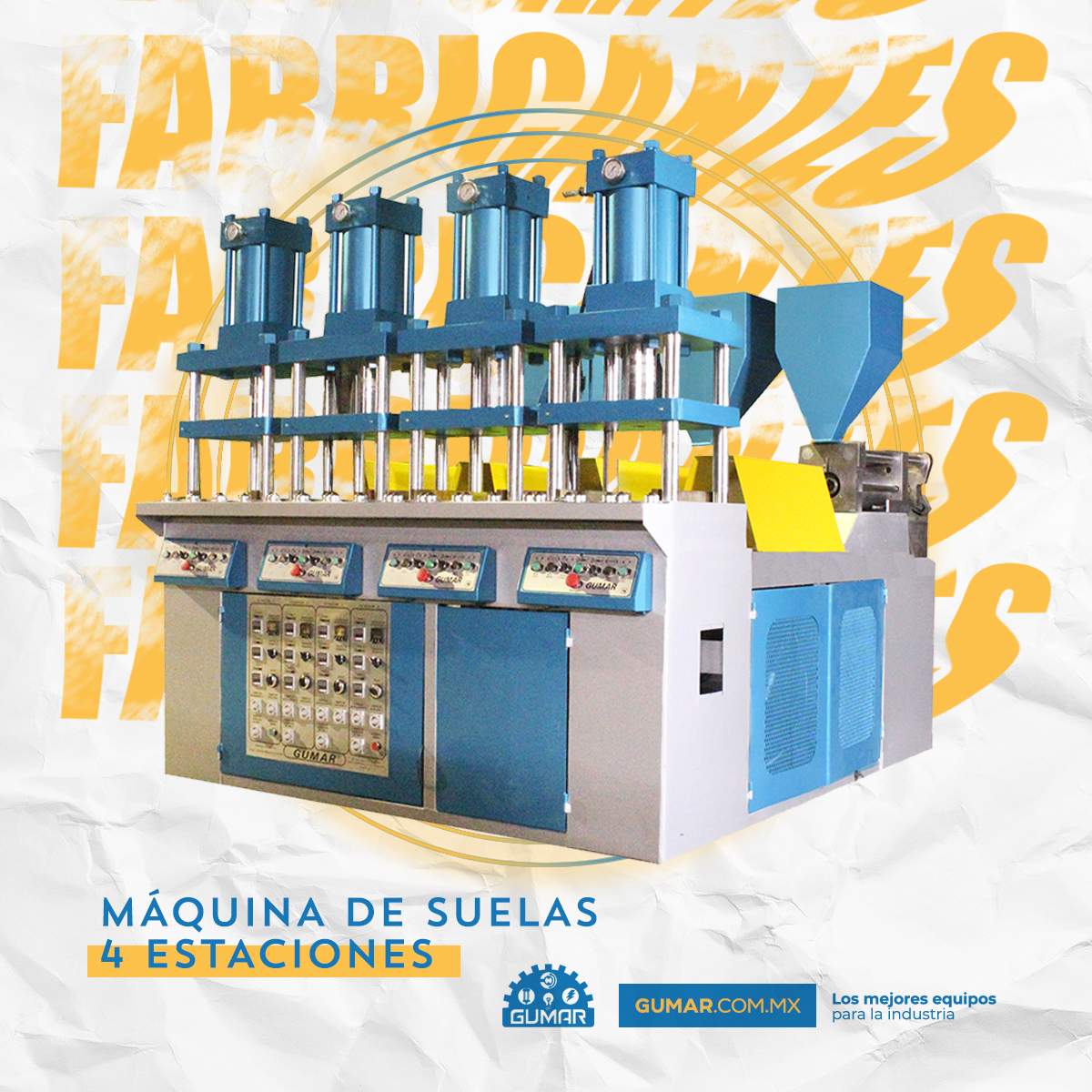 GUMAR - ⚙️ Máquina de Suelas de 4 Estaciones 👞 🔸 Potencia... | Facebook