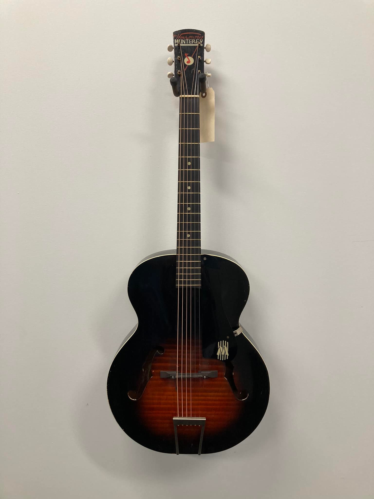 Rebuilt vintage Monterey archtop guitar