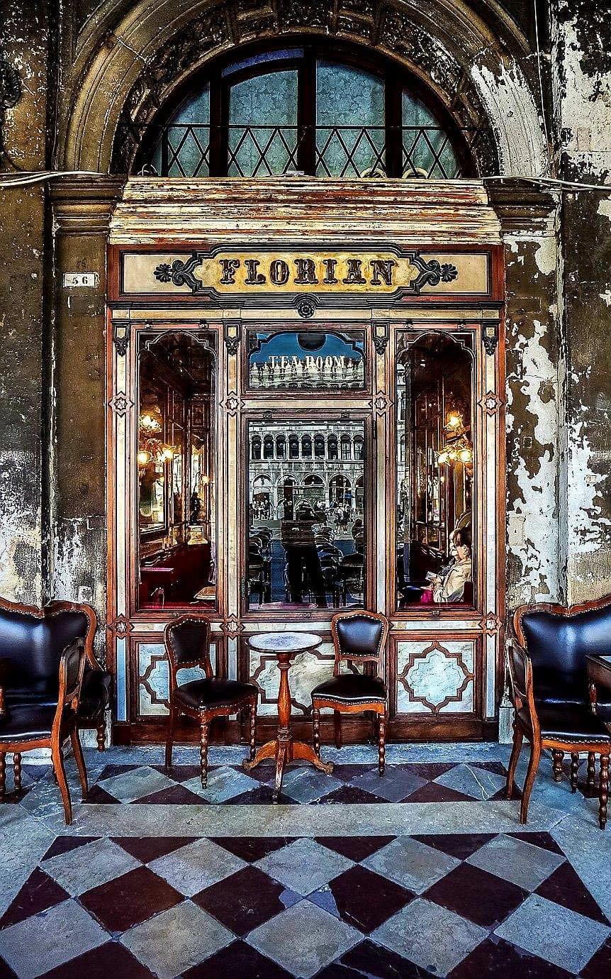 Caffe Florian, Venice (1720). It is the oldest Caffe in the World