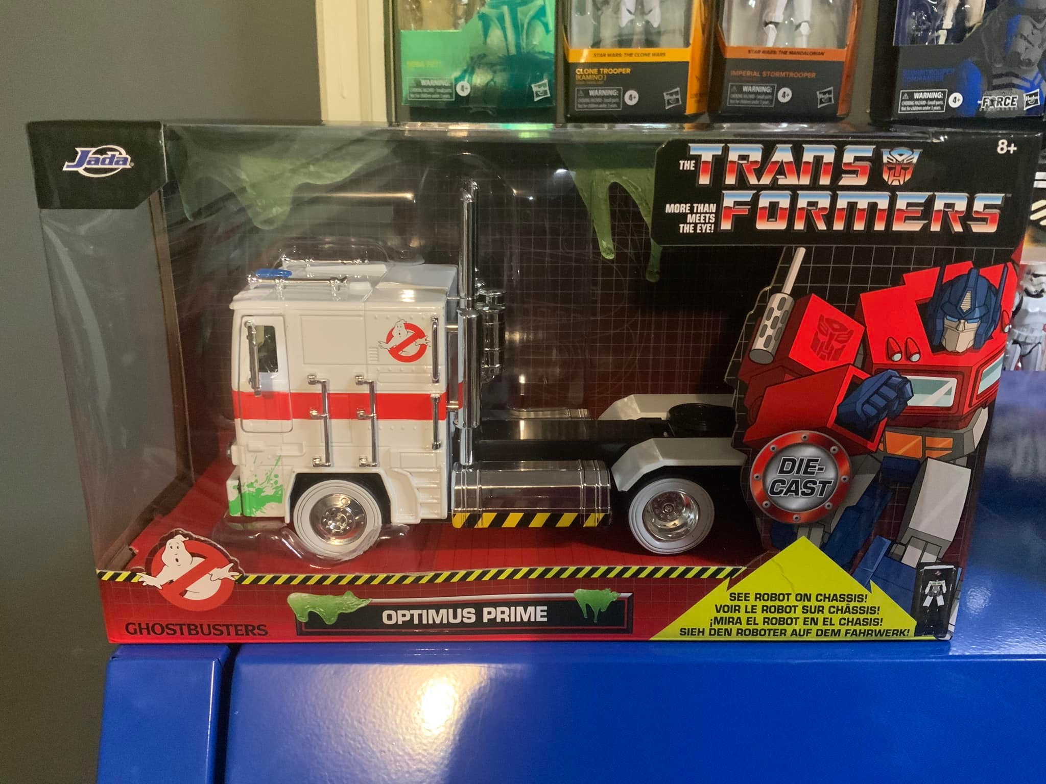 Jada 1:24 Transformers Ghostbusters ECTO-1 X Optimus Prime...