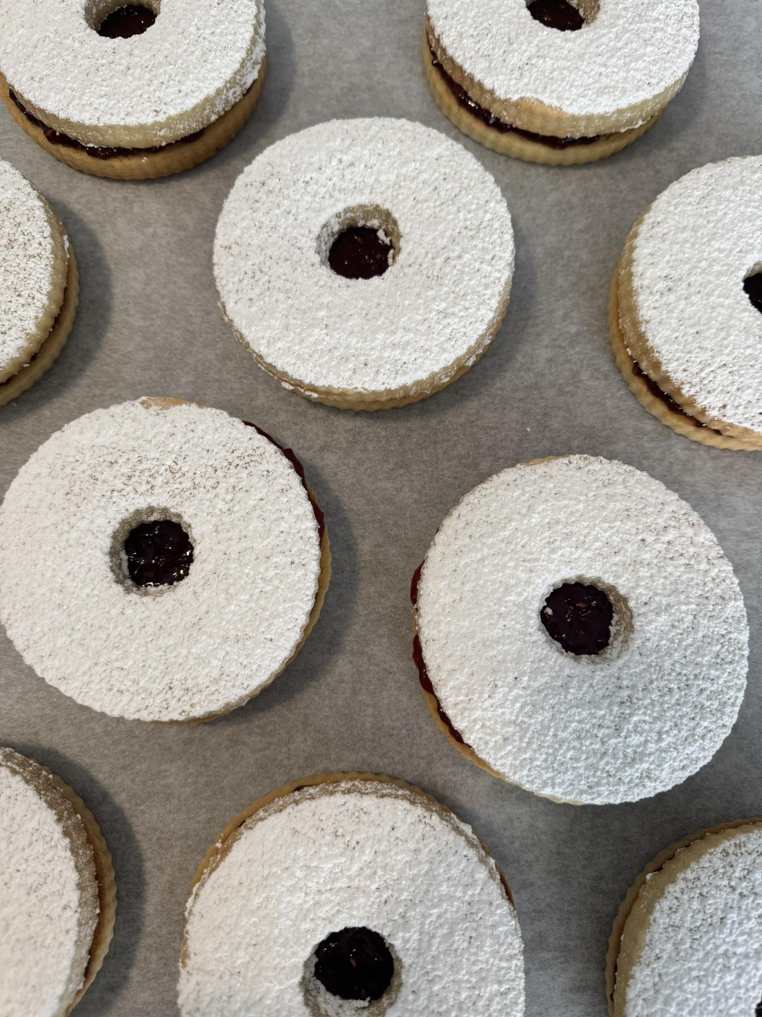 baked. - Raspberry Linzer Tarts ️ A little bite of buttery, nutty ...