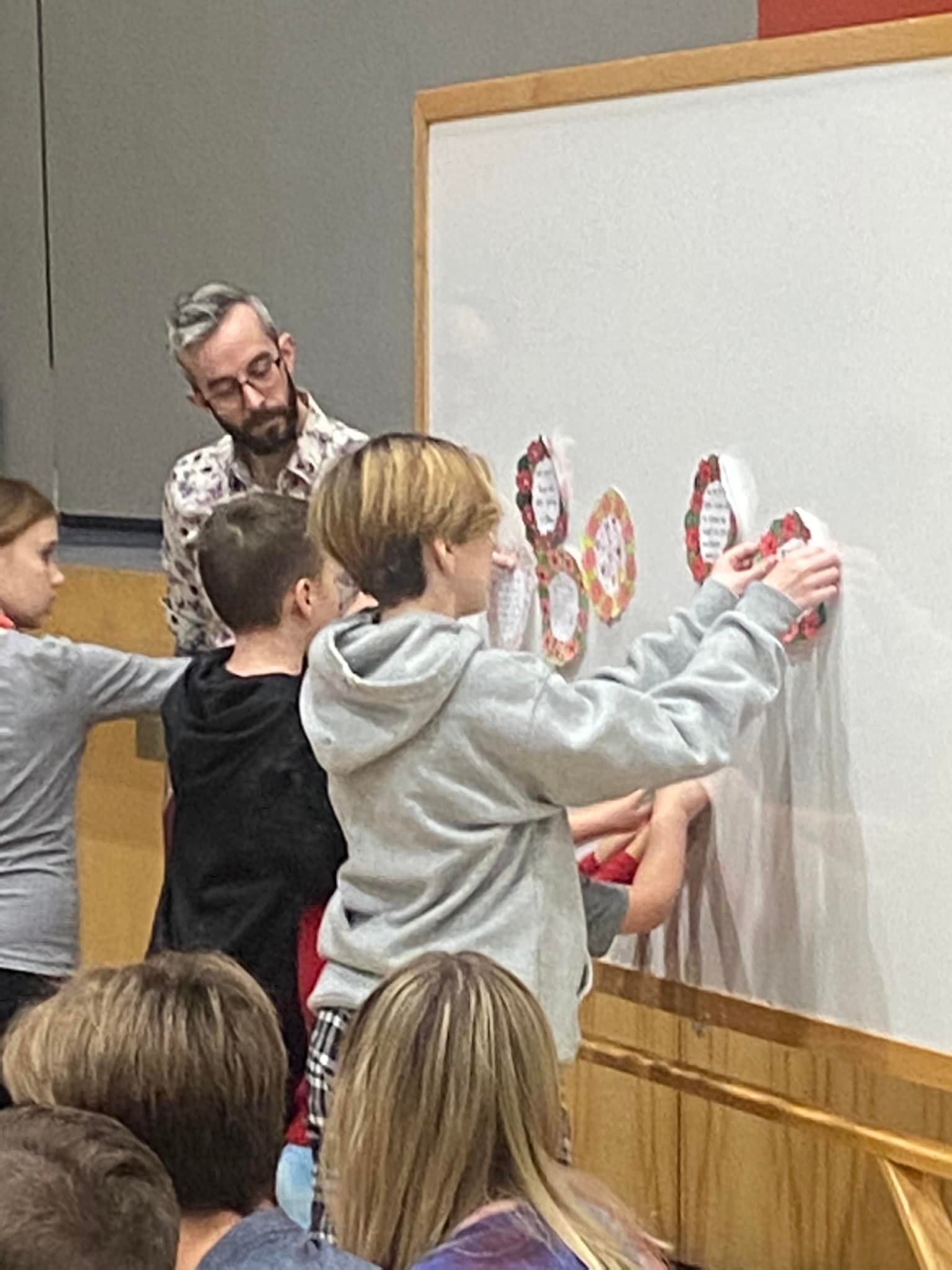 Grade 8s lead us in our... - Holy Cross Catholic School