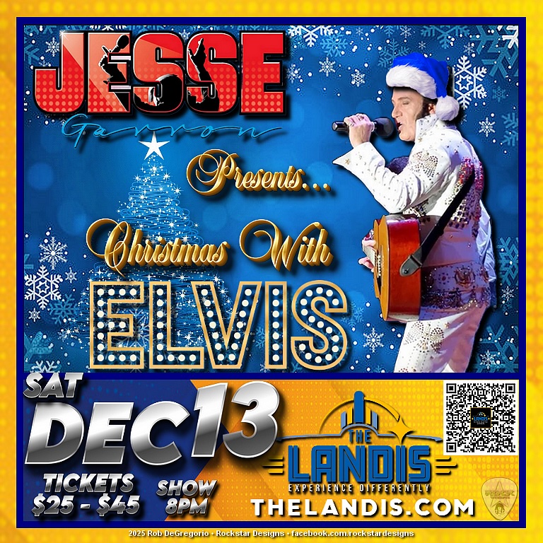 🎄🎶 Jesse Garron's Elvis Tribute returns to Landis Theater in