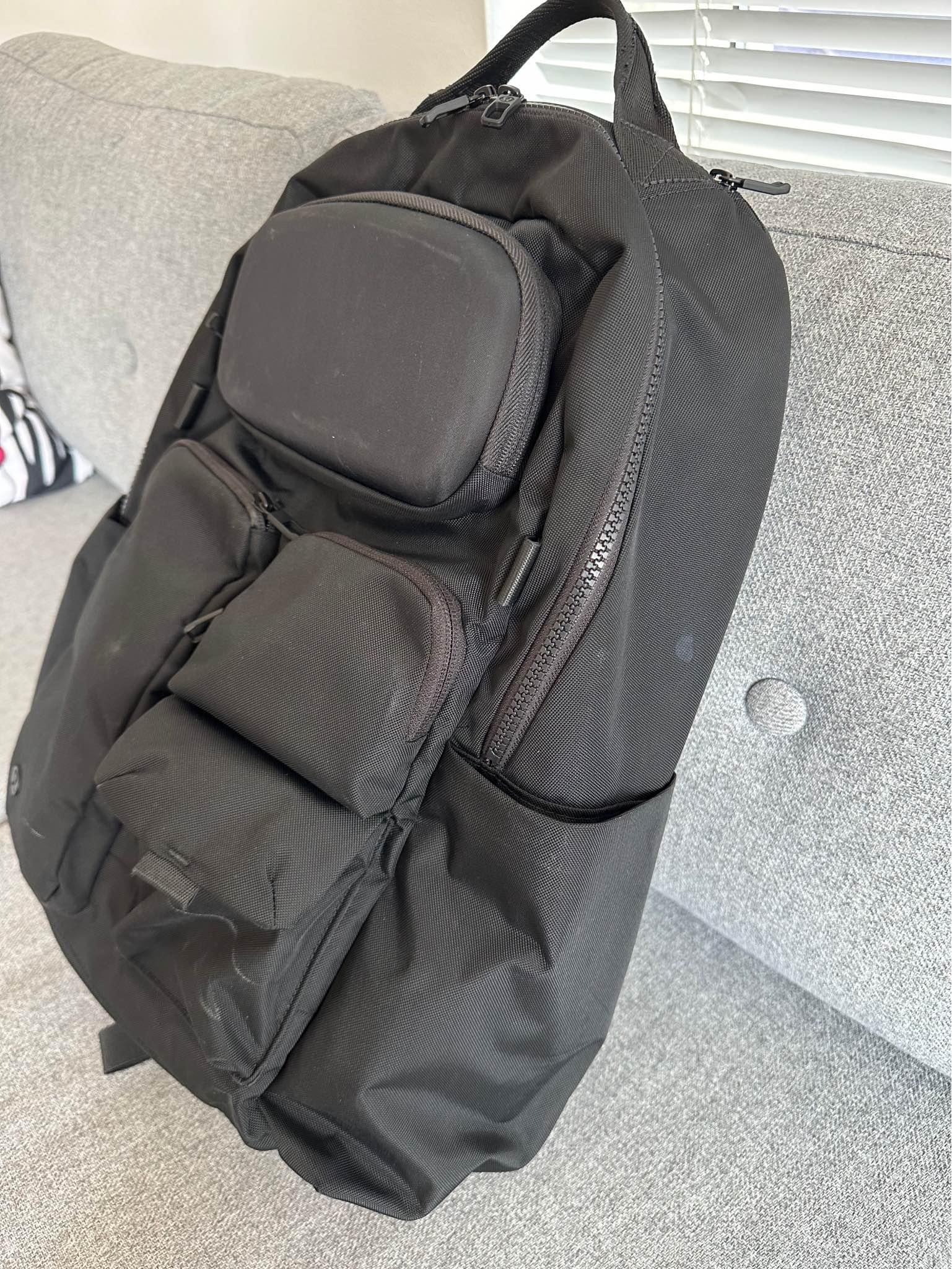lululemon cruiser backpack 23l black  The Shop at Equinox Lululemon Cruiser Backpack: Product Spotlight