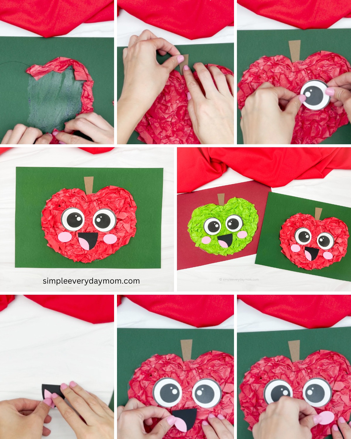 🍎 Apple Tissue Paper Craft ️ Get... - Simple Everyday Mom