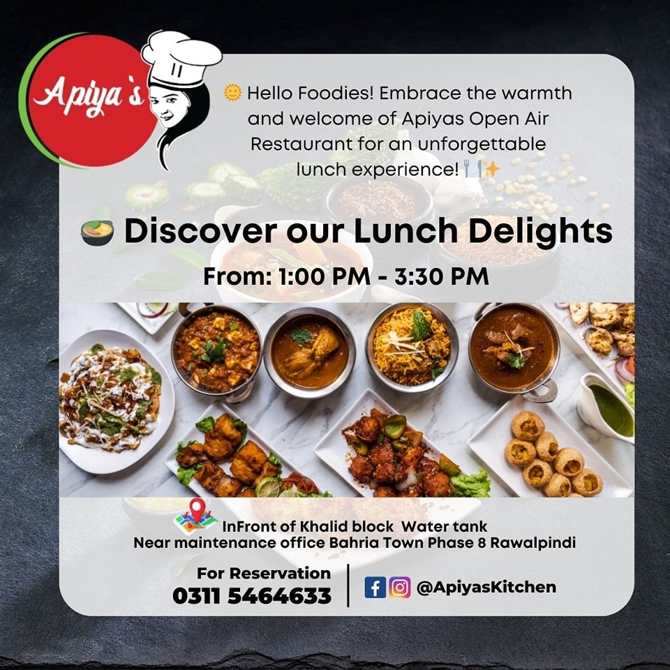 Apiya’s Kitchen | Rawalpindi