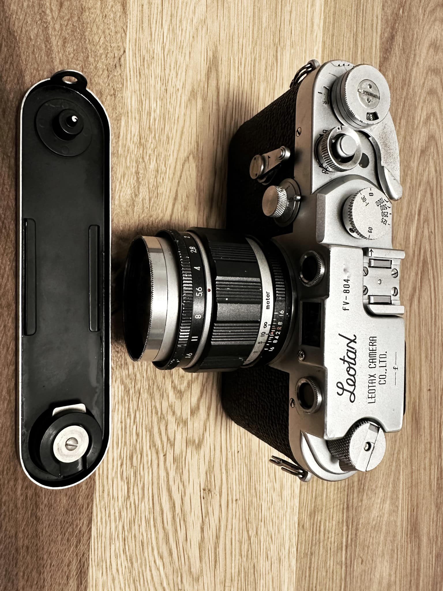 The legendary Leotax FV collector's camera with a Topcor S 50 mm f