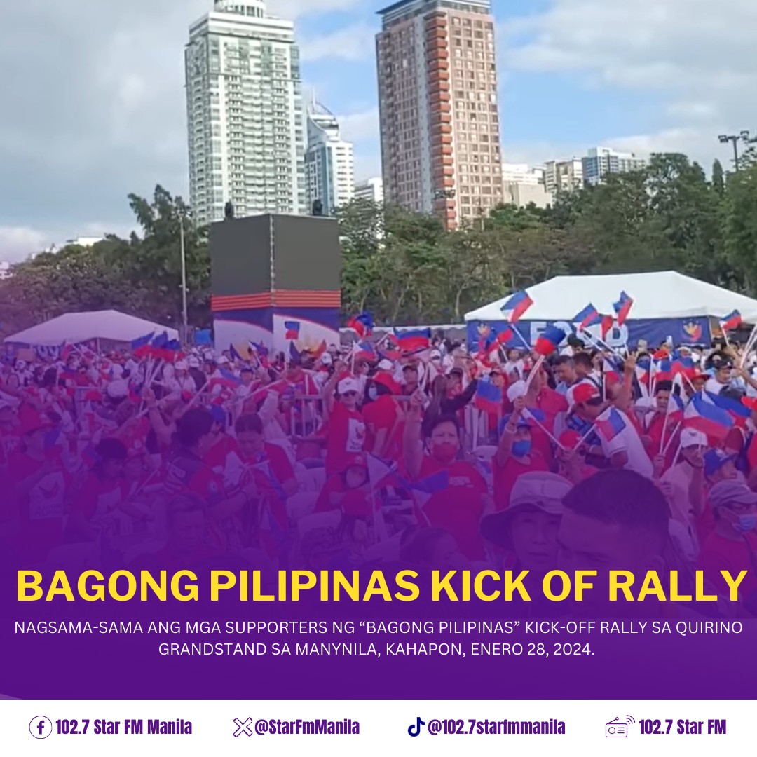 102.7 - TINGNAN: Dumagsa ang mga tagasuporta ng 