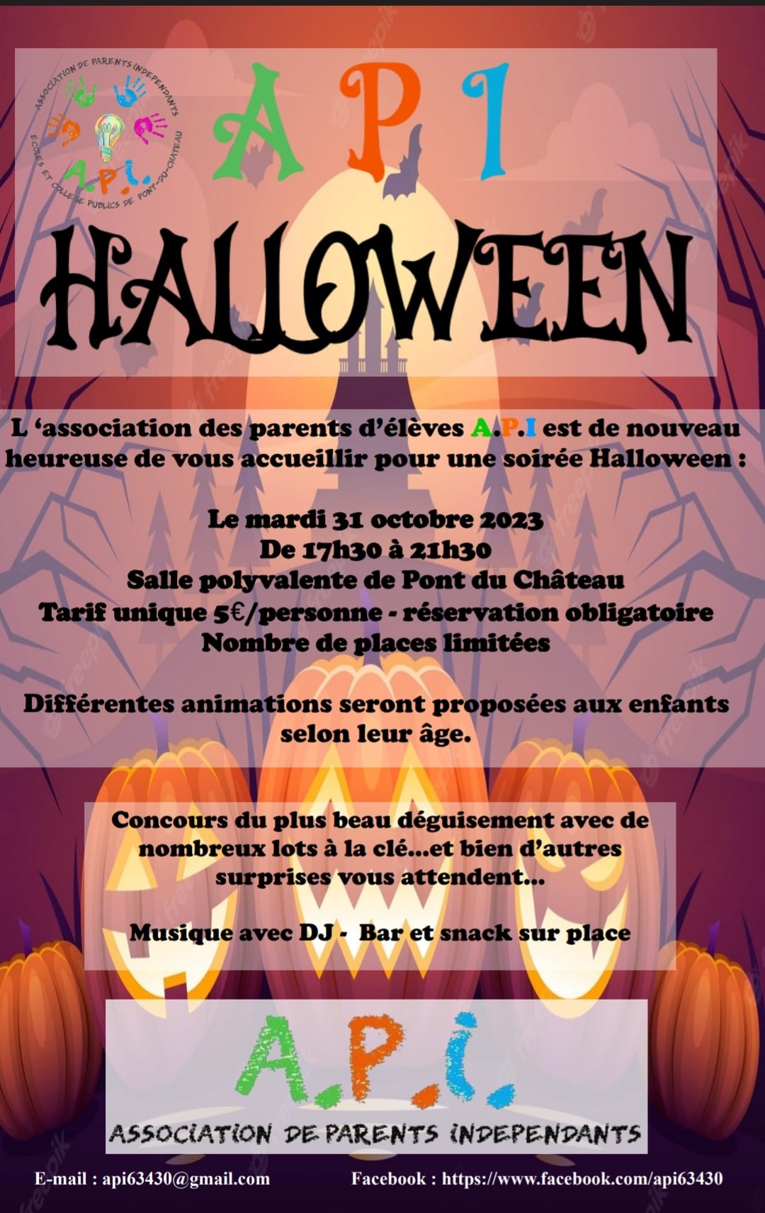 API - 🎃 Notre soirée Halloween revient ! Nous vous donnons... | Facebook