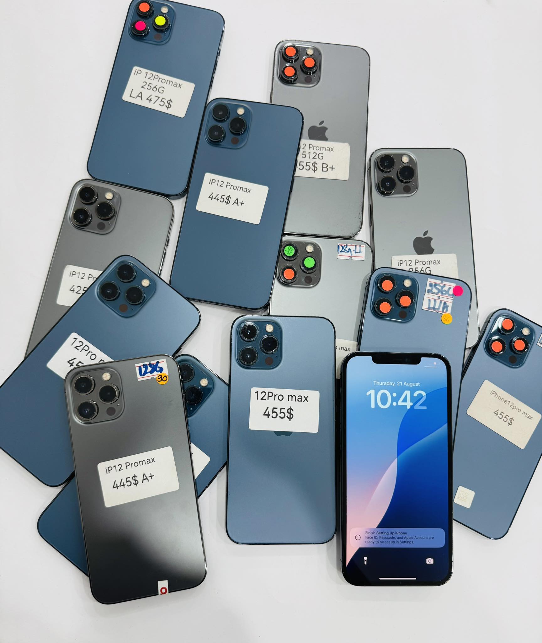 IPhone 12 Pro Max ( 375$ - 450$ ) ចរចា 128GB / 256GB