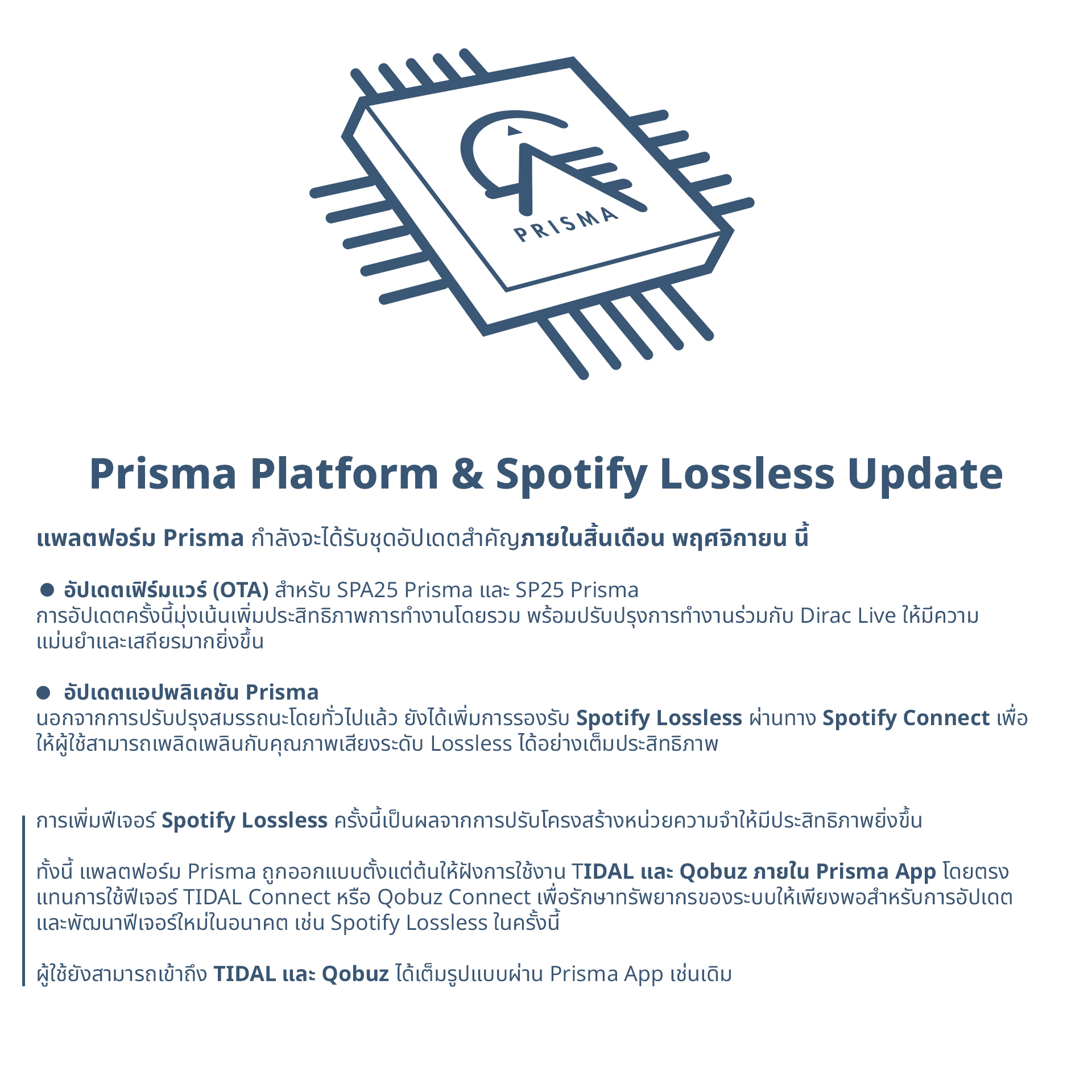 Primare - Prisma Platform & Spotify Lossless Update . แพลตฟอร์ม Prisma ...