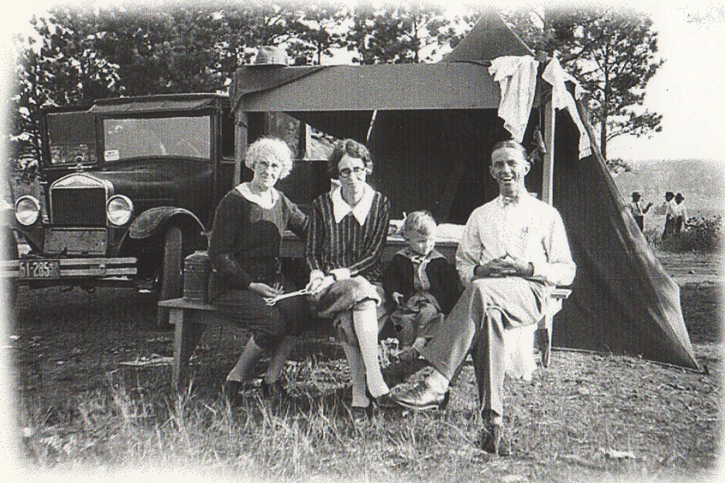 A family vacation photo taken in South Dakota1950's.