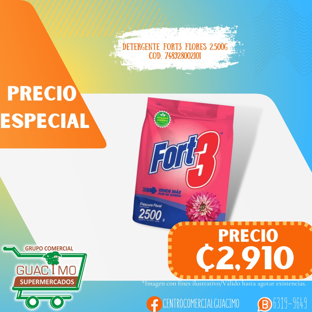 El detergente Fort3 tiene un... - Centro Comercial Guácimo