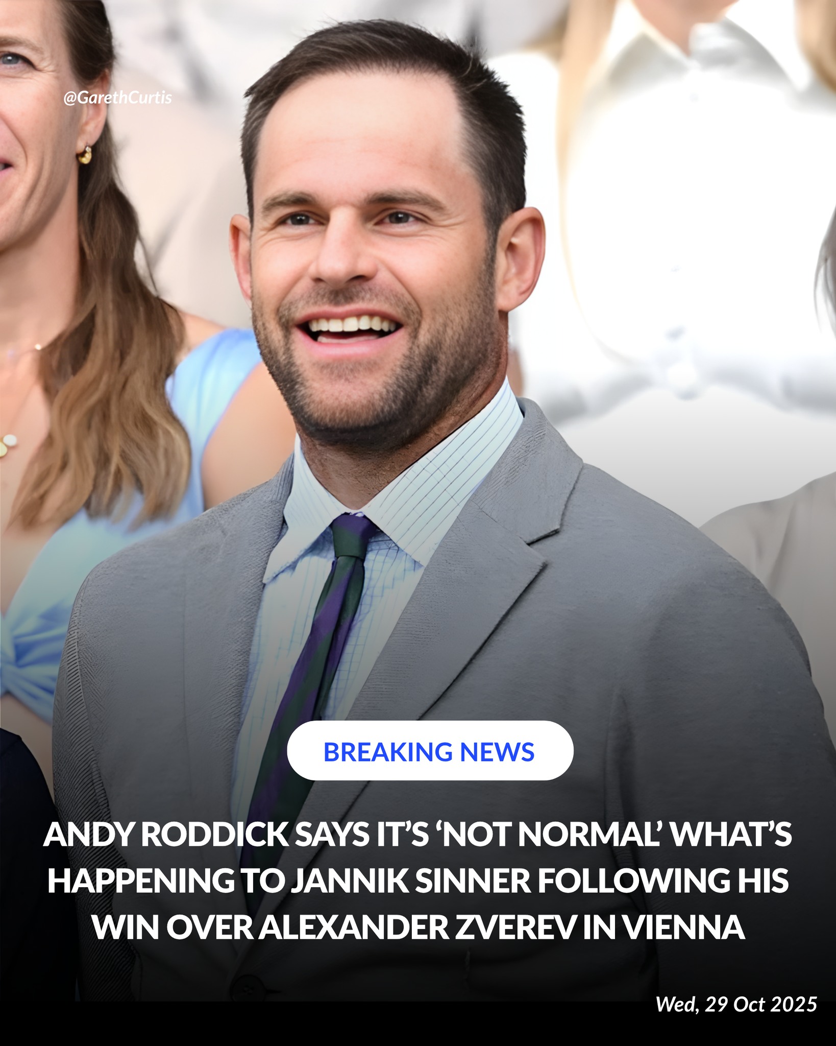 Gareth - Andy Roddick says it’s ‘not normal’ what’s happening to Jannik ...