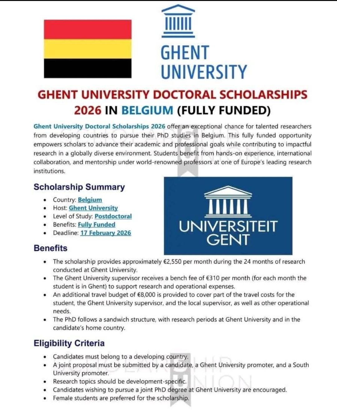 Ikram - Doctoral Scholarships in Belgium for International Students ...