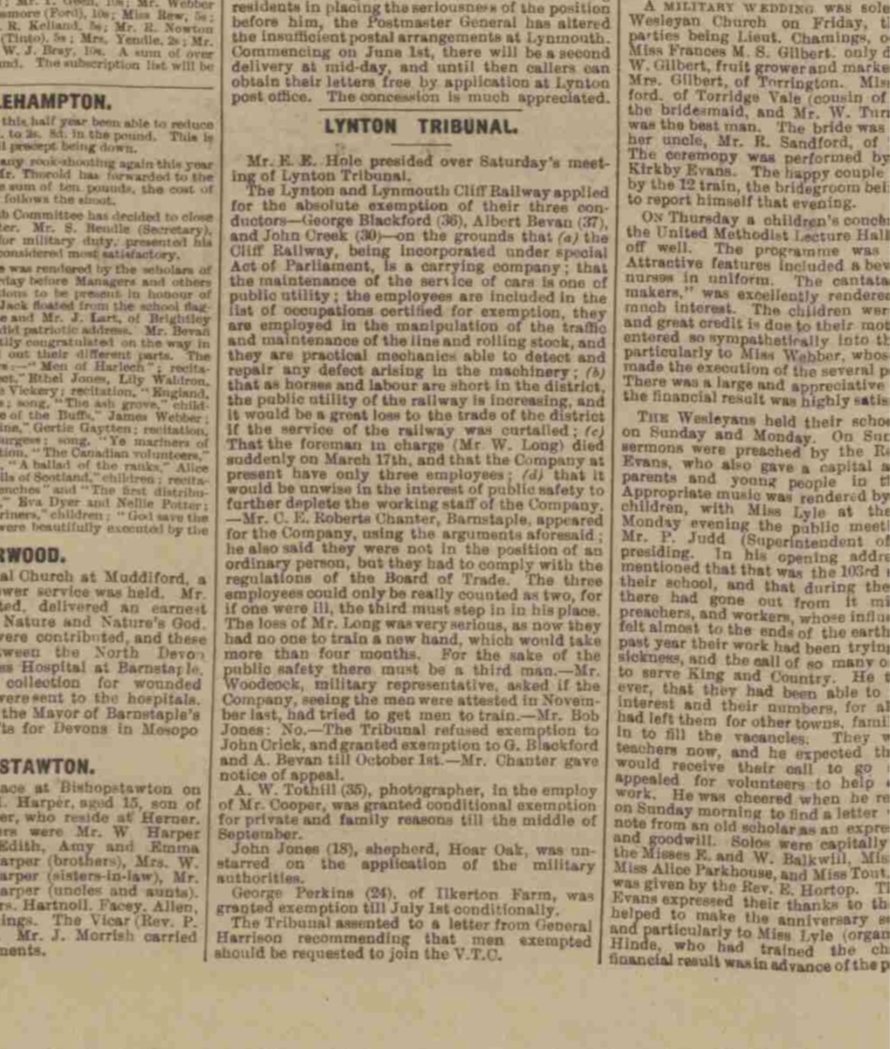 Been following up a WW1... - Friends of Hoar Oak Cottage
