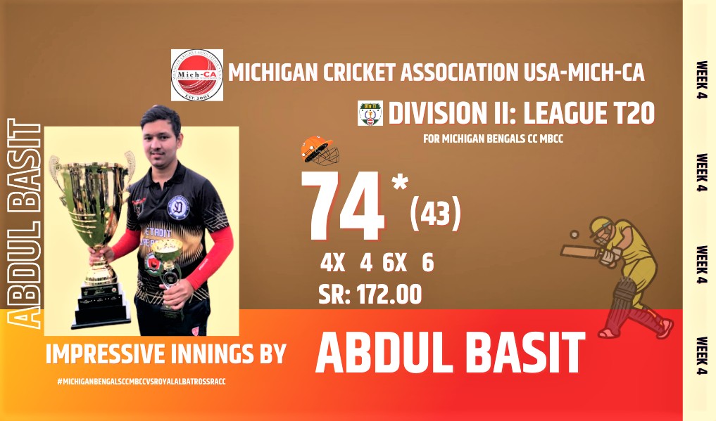 Michigan - 𝘿𝙞𝙫𝙞𝙨𝙞𝙤𝙣 𝙄𝙄 | 𝙏20 | 2023 🏏 𝙉𝙤𝙩 𝙤𝙪𝙩 𝙖𝙣𝙙 𝙚𝙭𝙘𝙚𝙥𝙩𝙞𝙤𝙣𝙖𝙡 𝙋𝙚𝙧𝙘𝙮 ...