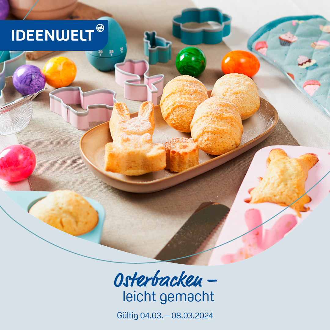 Mit diesen zauberhaften Backformen wird dieses Ostern besonders süß! 🐰 👉Also schnappt euch unsere Backutensilien aus der aktuellen IDEENWELT und verratet uns doch mal, ob ihr auch so gerne backt