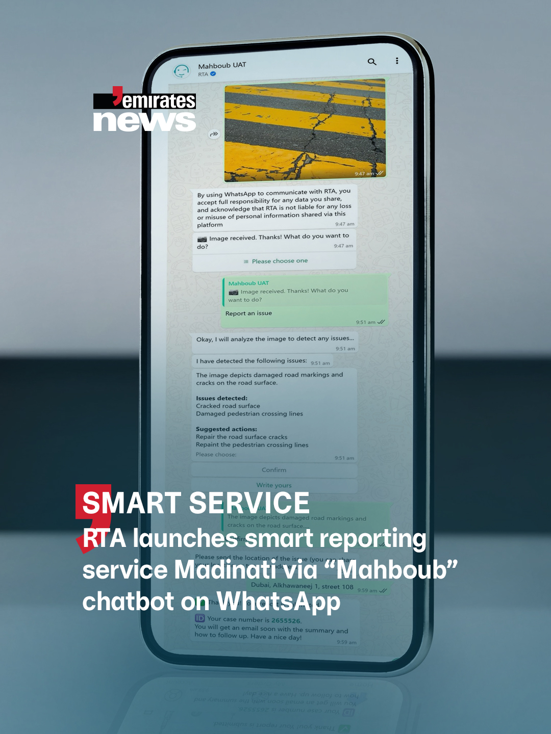 Emirates - Dubai residents and visitors can now report infrastructure ...