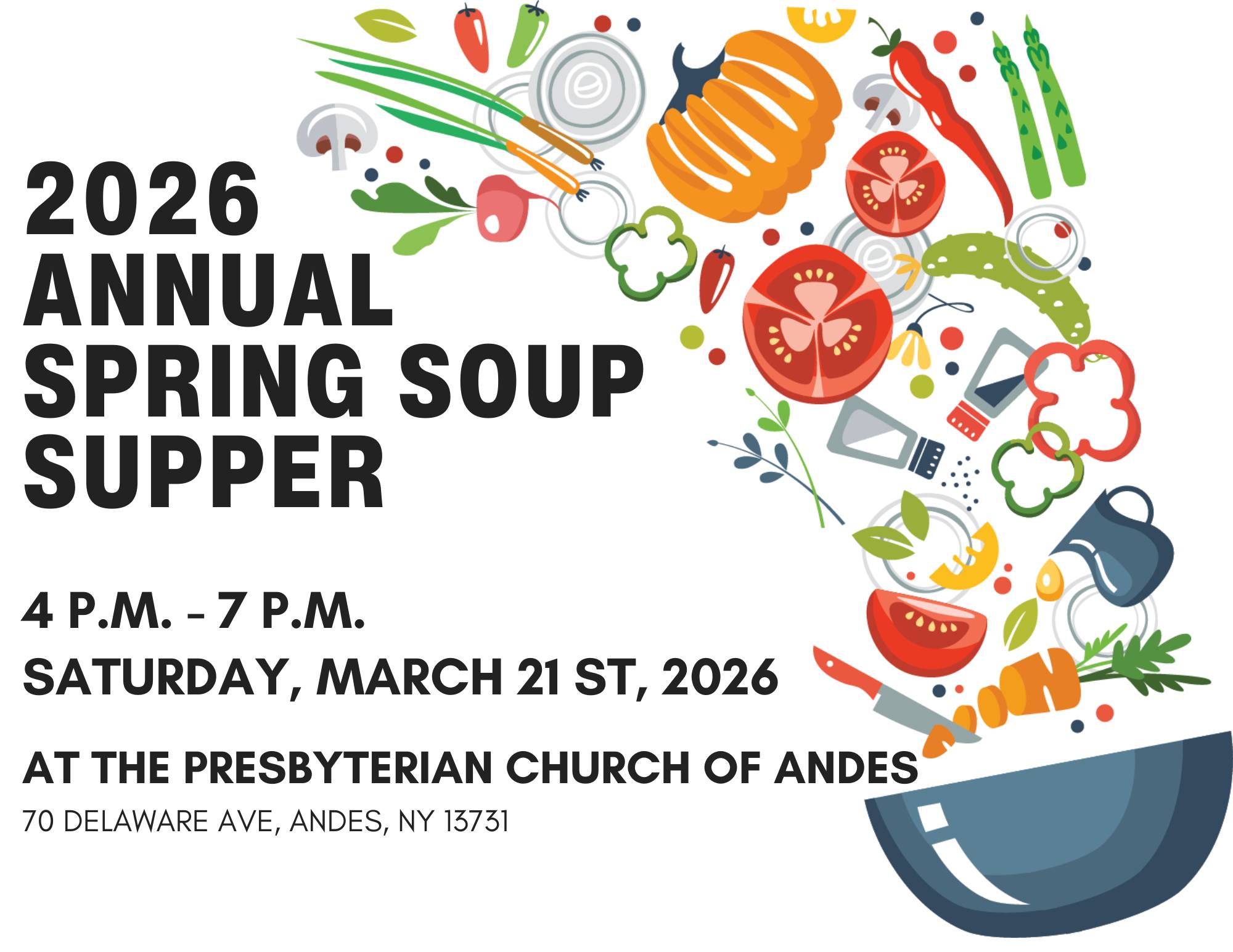 2026 Annual Spring Soup Supper