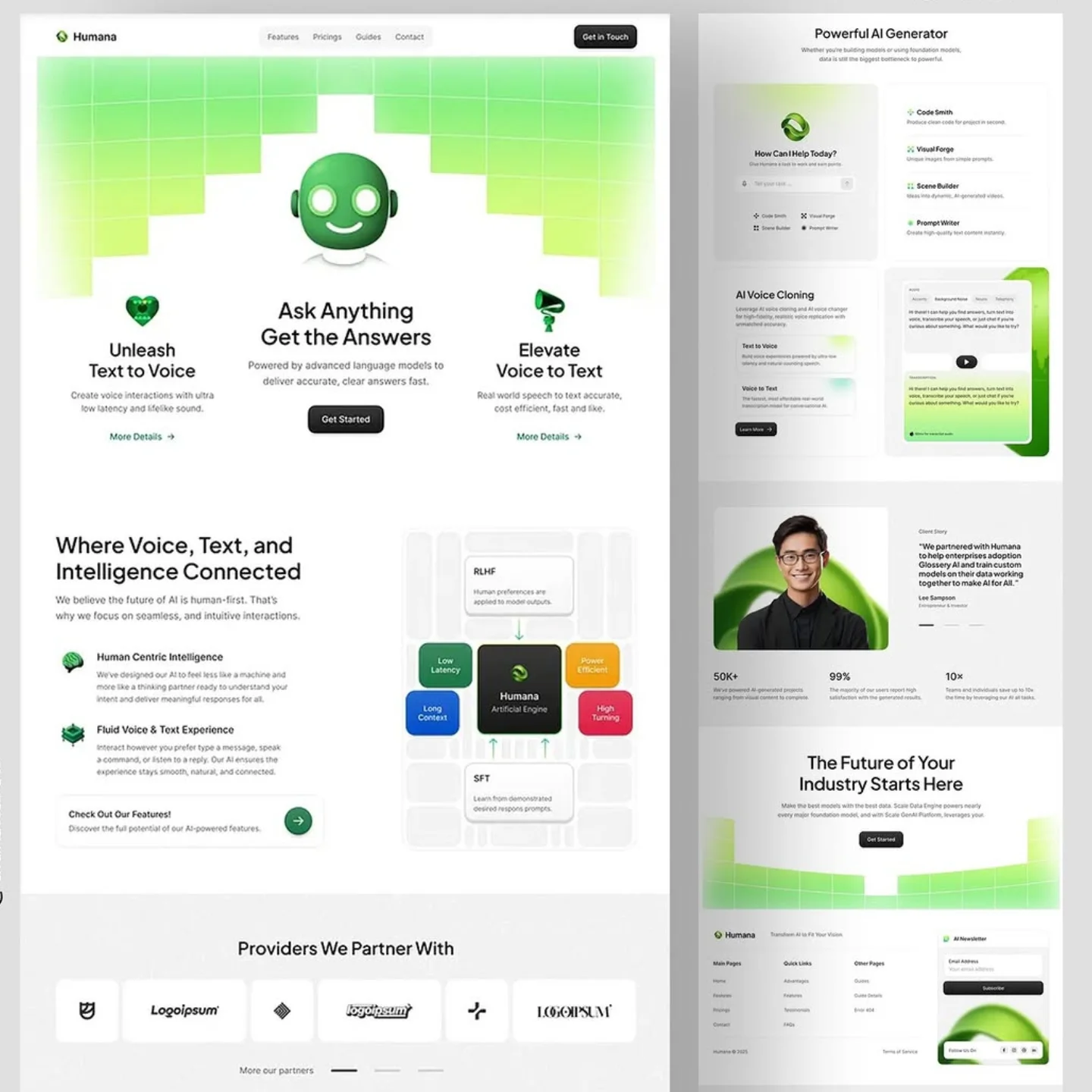 Coding - AI Voice generator website design Design by uiuxsharon # ...