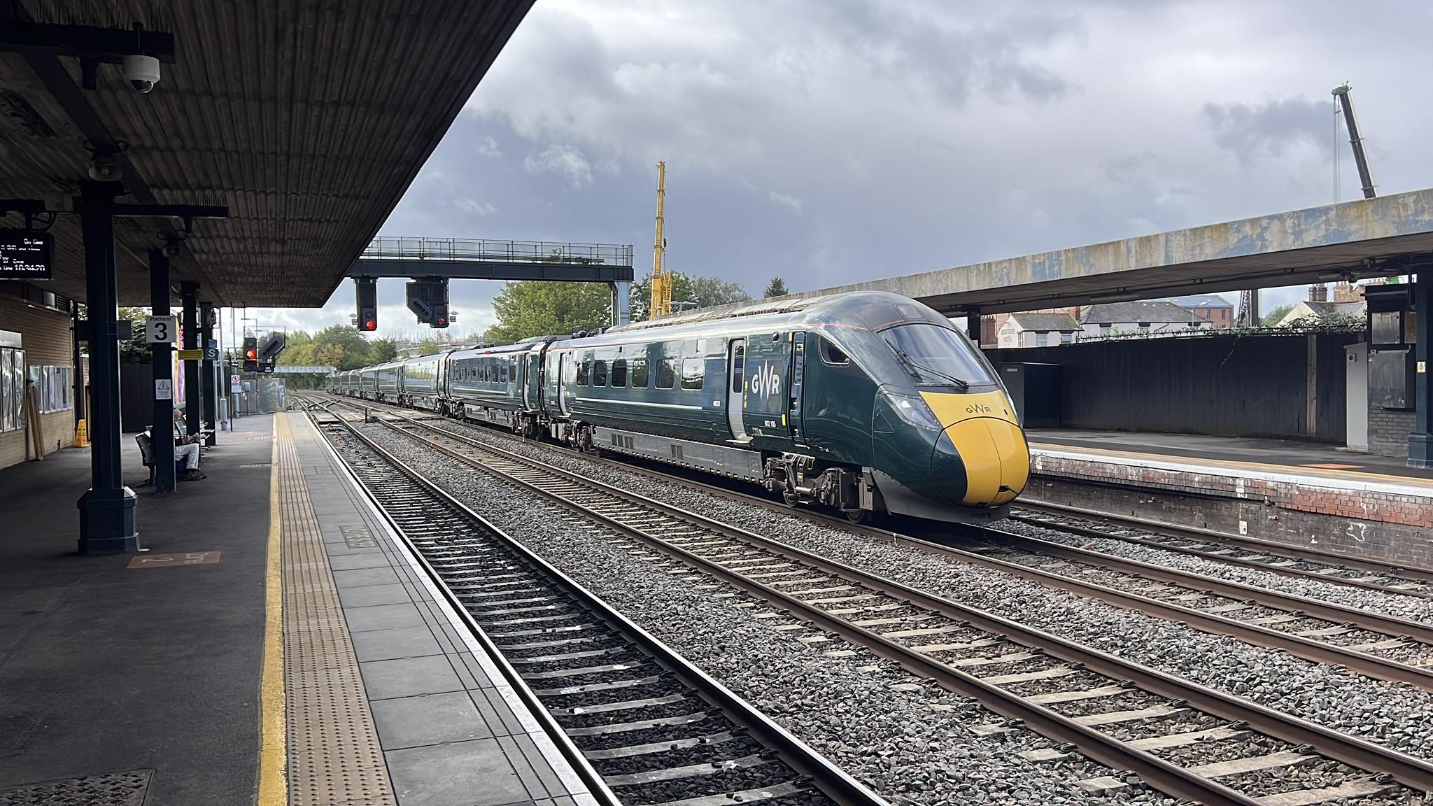 London Euston test run with 802105 train