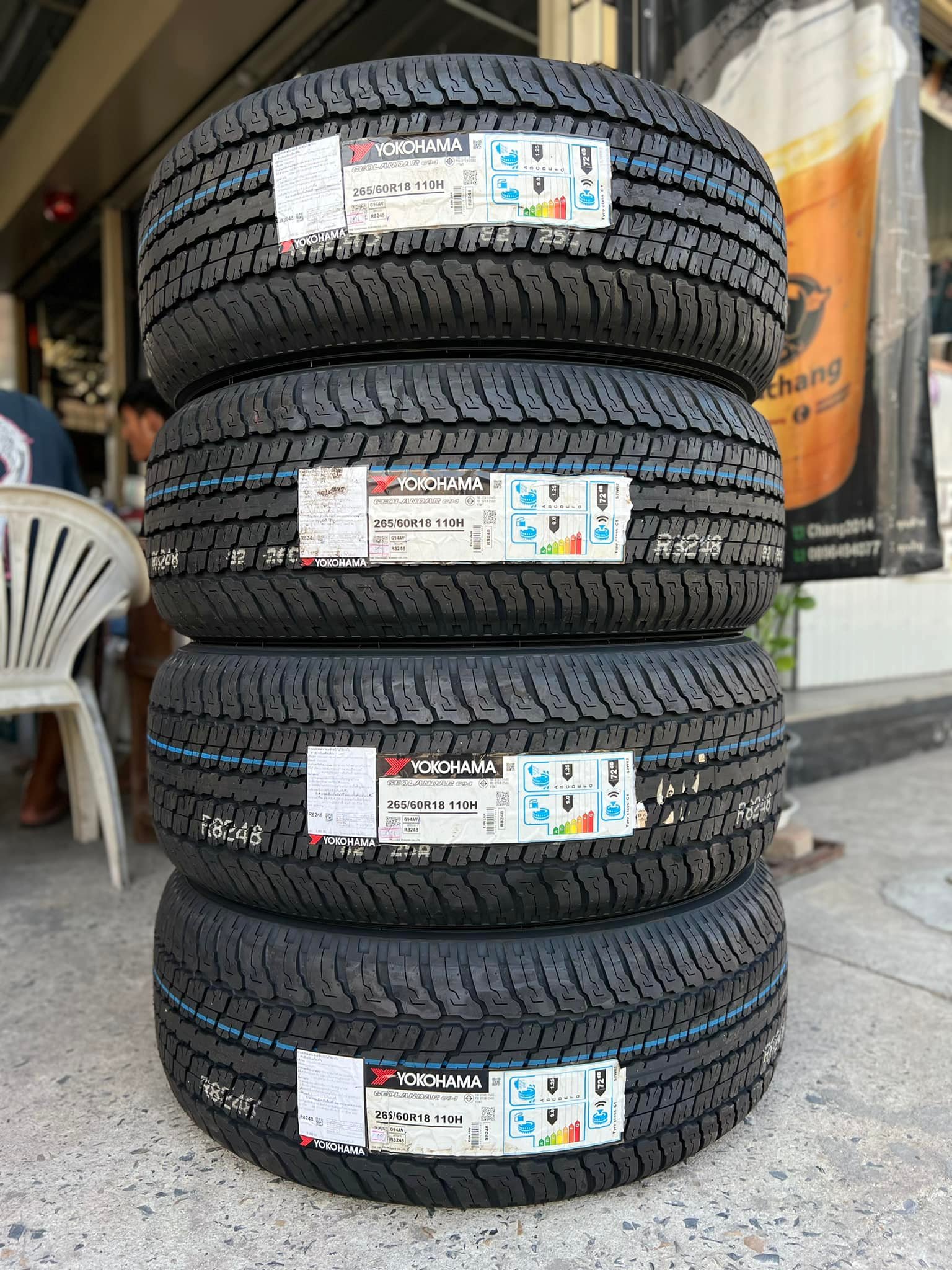 ยางใหม่ YOKOHAMA GEOLANDAR G94 265/60R18 ปี24 • ราคาชุดละ 18,000 