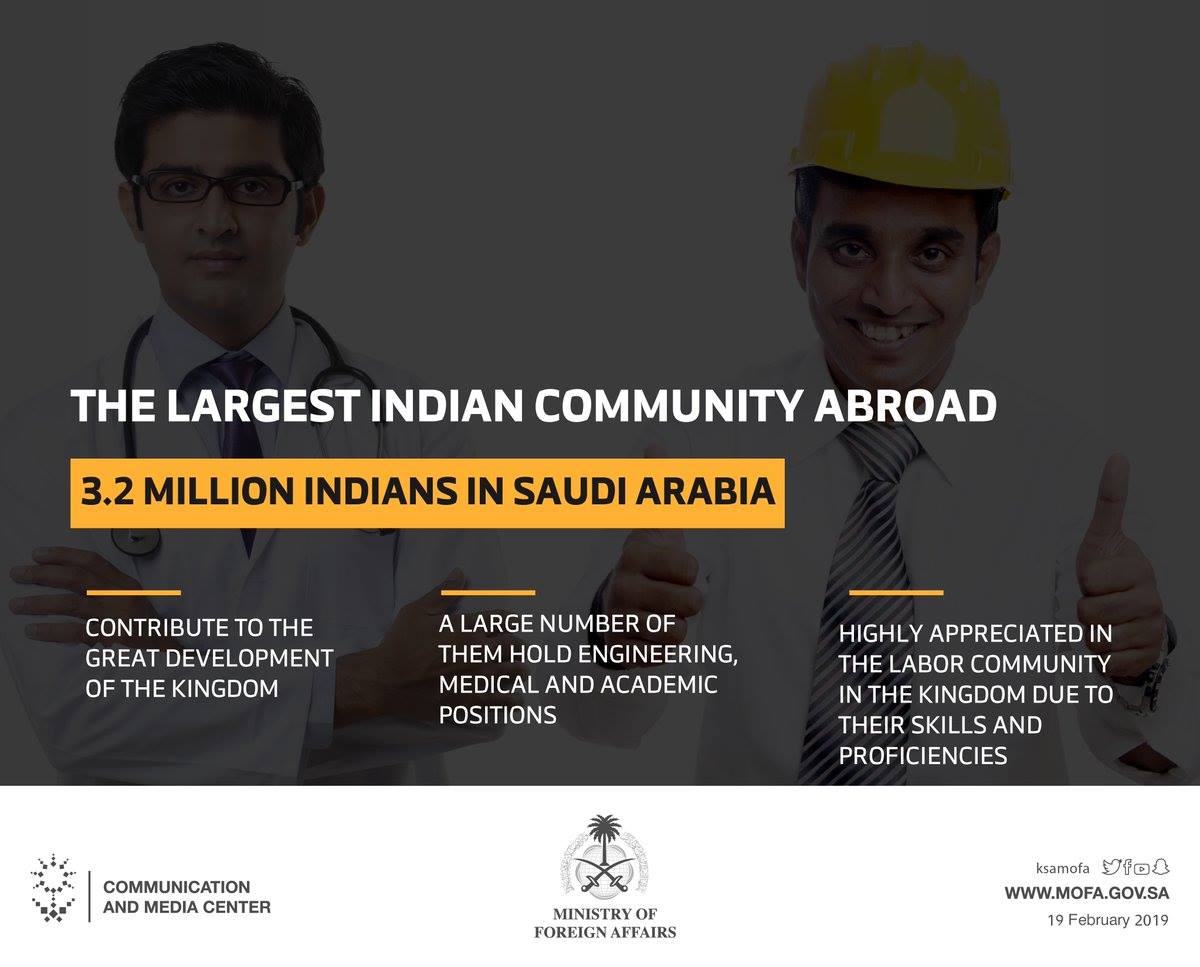 Did you know #SaudiArabia host the largest #Indian community abroad ...