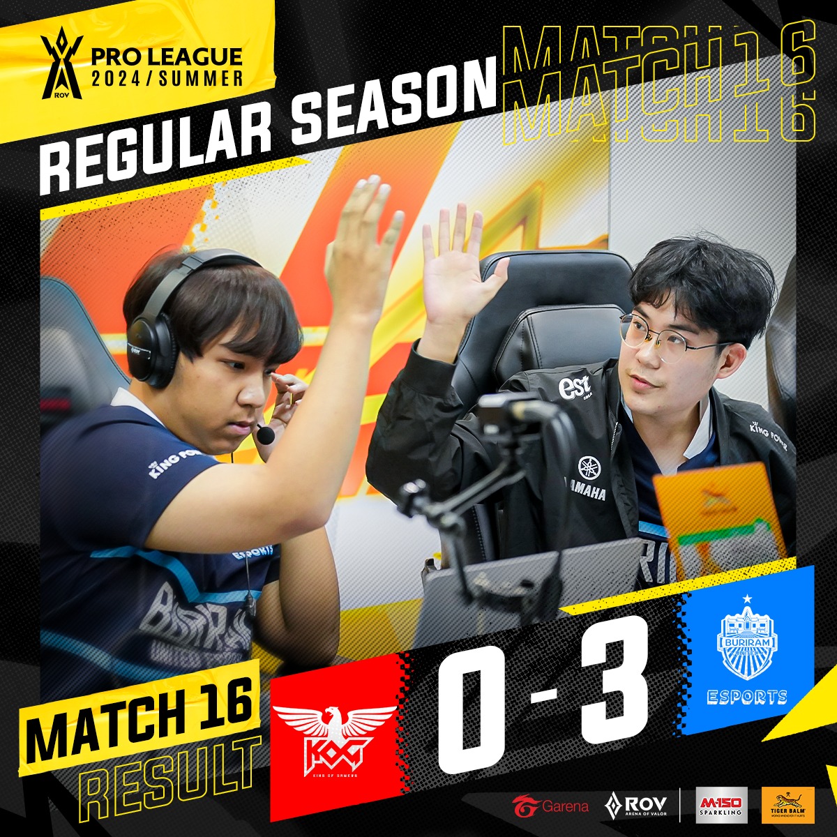 แต้มแรกมาแล้ว! ⚡️ปราสาทสายฟ้า BRU... - Garena RoV Tournament