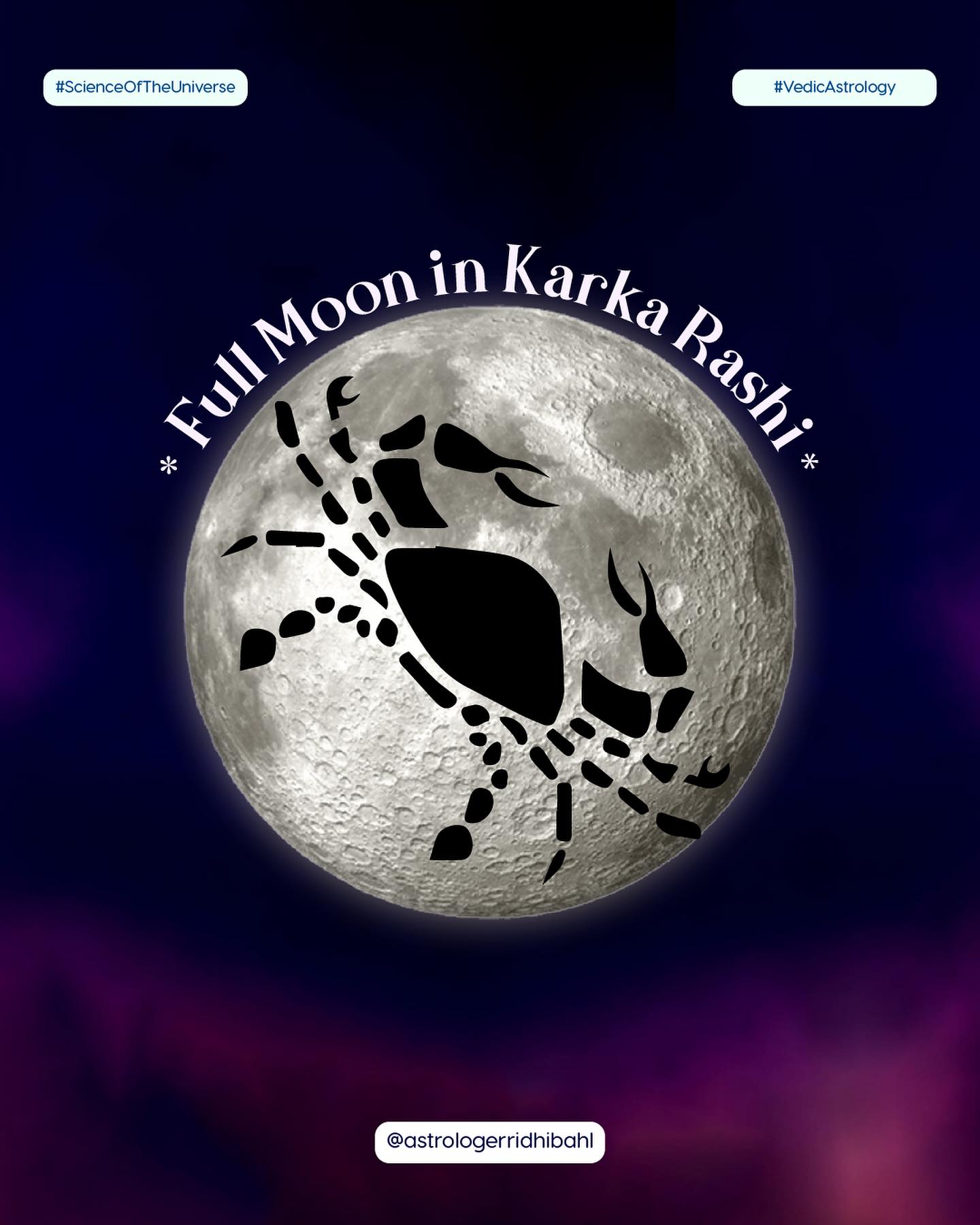 Ridhi Bahl - What does a Full Moon in Cancer (Karka Rashi)... | Facebook